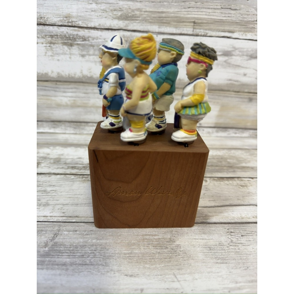 Boston Warehouse Old Man & Woman Tennis Folk Spreaders Lot of 4